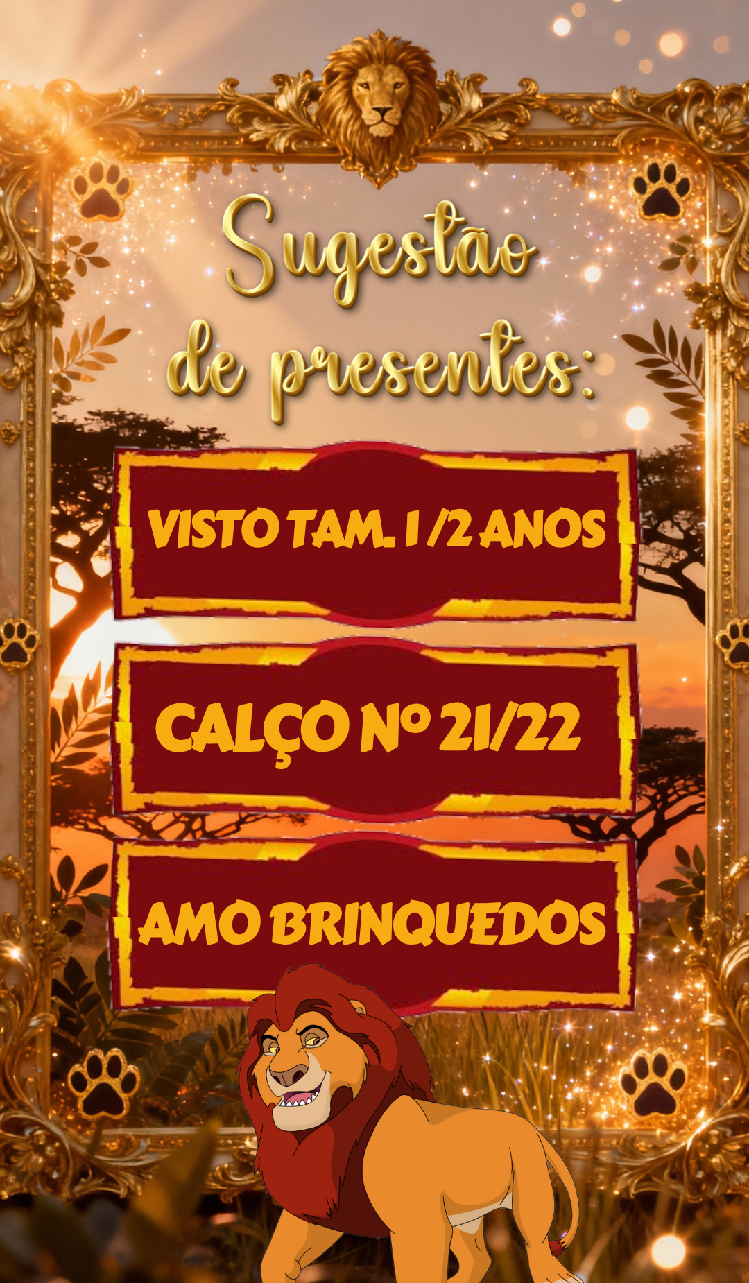 Sugestões de presente